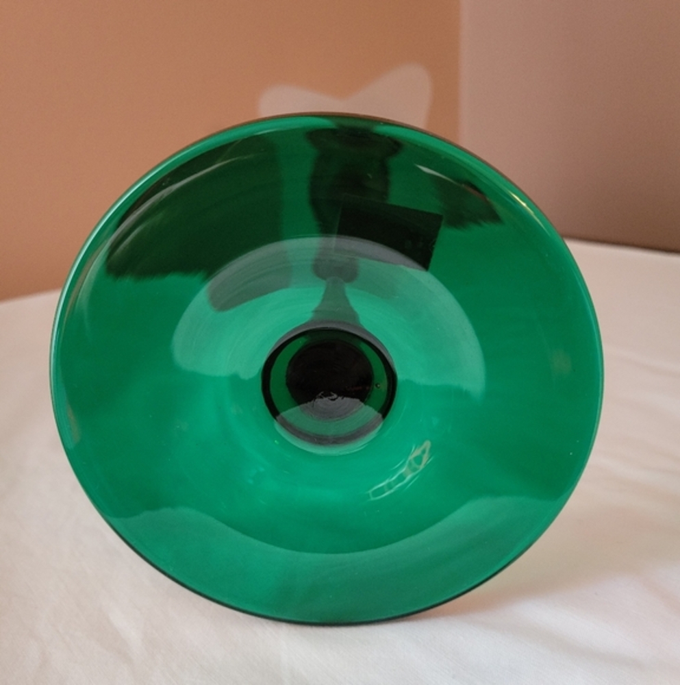 Studio Nova Handmade Portugal Green Glass Tulip Candle Holder 🌷 - Picture 5 of 5